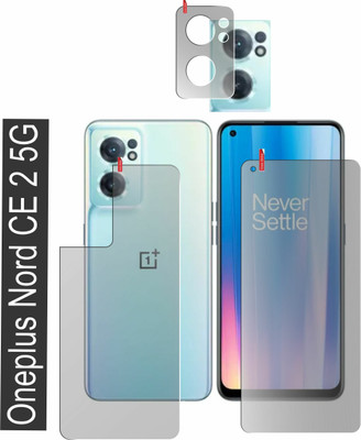 chakoor Front and Back Screen Guard for Oneplus Nord Ce 2 5G(Pack of 3)