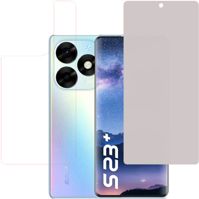 SPRITZEN Front and Back Screen Guard for itel S23 Plus(Pack of 2)