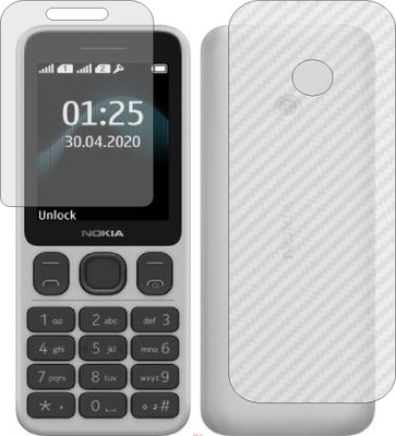 Mobling Front and Back Screen Guard for NOKIA 150 DS 2020 (Front 9H Hardness Matte & Carbon Fiber Skin for Back)(Pack of 2)
