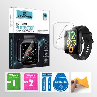 SOMTONE Front and Back Screen Guard for DIZO WATCH D PRO 1.85 INCH Smartwatch 2 PROTECTOR + 2 WIPES + 2 DUST REMOVAL STICKER + 1 WIPER(Pack of 2) SOMTONE Front and Back Screen Guard for DIZO WATCH D PRO 1.85 INCH Smartwatch 2 PROTECTOR + 2 WIPES + 2 DUST REMOVAL STICKER + 1 WIPER(Pack of 2)