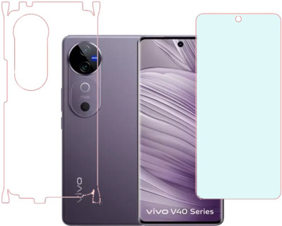SPRITZEN Front and Back Screen Guard for Vivo V40 5G, Vivo V40 Pro 5G, Front Matte Back Clear(Pack of 2)