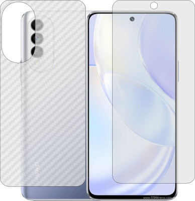 MOBART Front and Back Screen Guard for HONOR NOVA 8 SE YOUTH CHLAL60 (Front Matte Finish & Back 3d Carbon Fiber)(Pack of 2)