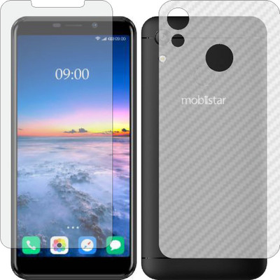 Mobling Front and Back Tempered Glass for MOBISTAR E1 SELFIE(Pack of 2)
