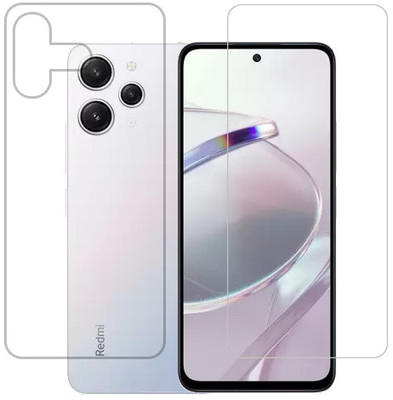 KMPERED Front and Back Tempered Glass for Redmi 12 4G(Pack of 2)