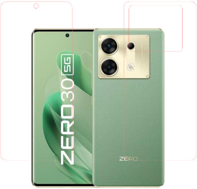 SPRITZEN Front and Back Screen Guard for Infinix Zero 30 5G, Clear(Pack of 2)