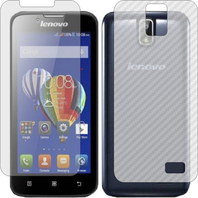 ZINGTEL Front and Back Screen Guard for LENOVO A328 (Front Matte Finish & Back 3d Carbon Fiber)(Pack of 2)