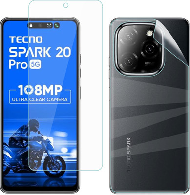 Vatsin Front and Back Screen Guard for Tecno Spark 20 Pro 5G(Pack of 2)