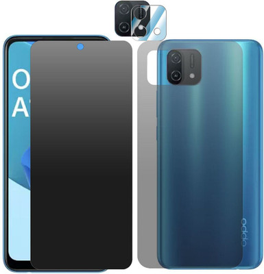 FCS Front and Back Screen Guard for OPPO A16E Front+Back+Camera (Matte)(Pack of 3)