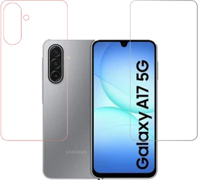 VAYUVAULT Front and Back Screen Guard for Samsung Galaxy A17 5G, Tempered Glass, Back Screen Guard Glossy finish(Pack of 2)
