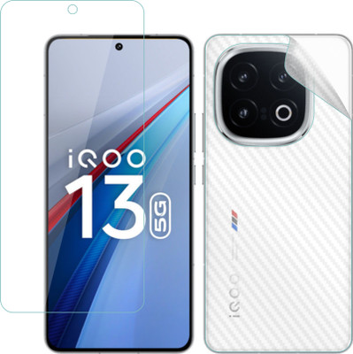 Vatsin Front and Back Screen Guard for iQOO 13 5G, iQOO 13 5G [Back Carbon Fiber](Pack of 2)