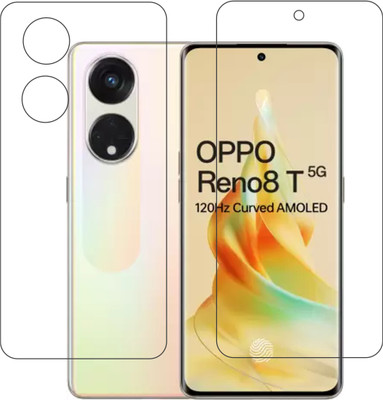 DVTECH Front and Back Screen Guard for TPU Clear Front And TPU BackOppo Reno8 T 5G(Pack of 1)