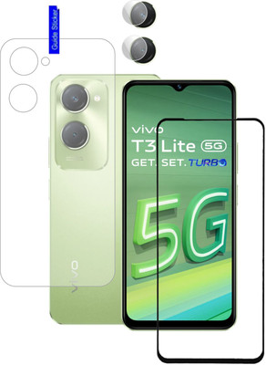 Olonga Front and Back Screen Guard for Vivo t3 Lite 5G, T3 Lite 5G, Vivo T3 LIte, T3 lite, VivoT3 lite(Pack of 2)