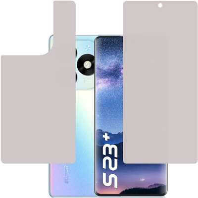KARTRAY Front and Back Screen Guard for itel S23 Plus, Matt(Pack of 2)