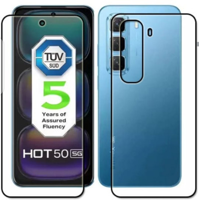 KHWABEEDA Front and Back Screen Guard for INFINIX HOT 50 5G(Pack of 2)
