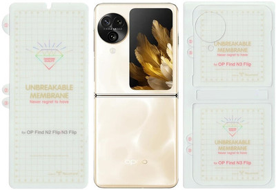 MoreFit Front and Back Screen Guard for Oppo Find N3 Flip 5G(Pack of 1)
