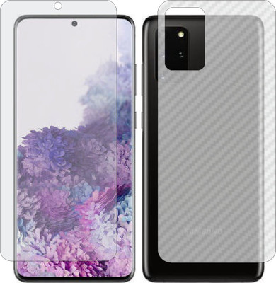 MOBART Front and Back Screen Guard for SAMSUNG GALAXY S20 PLUS 5G (Front Matte Finish & Back 3d Carbon Fiber)(Pack of 2)
