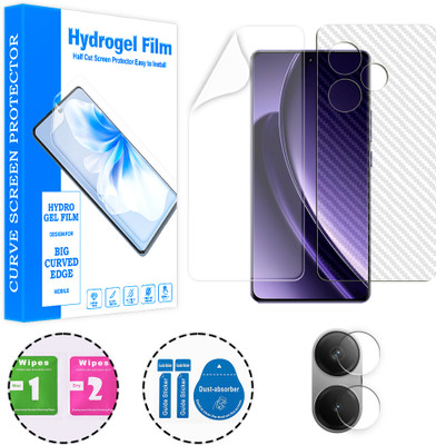 SOMTONE Front and Back Screen Guard for Realme GT Neo 6 5G (1 HYDROGEL SCREEN PROTECTOR WITH 1 CARBON FIBER SKIN AND 1 CAMERA LENS PROTECTOR)(Pack of 1)