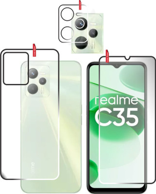 chakoor Front and Back Screen Guard for Realme C35(Pack of 3)