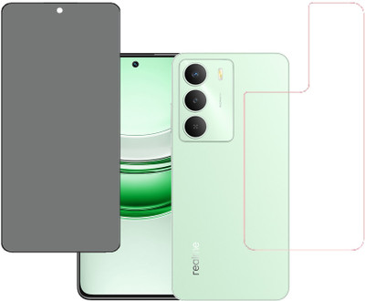 SPRITZEN Front and Back Screen Guard for Realme C73 5G, realme C75 5G, Privacy Tempered Glass, Back Screen Guard(Pack of 2)