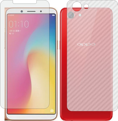 ZINGTEL Front and Back Screen Guard for OPPO A73S (Front Matte Finish & Back 3d Carbon Fiber)(Pack of 2)