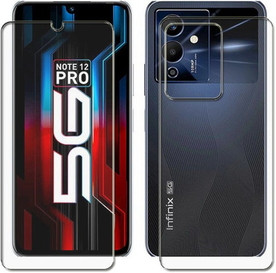 tombik Front and Back Screen Guard for T64-Infinix Note 12 Pro 5G-FB(Pack of 2)