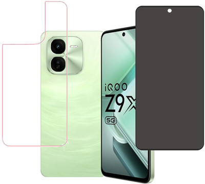 KARTRAY Front and Back Screen Guard for iQOO Z9x 5G(Pack of 2)