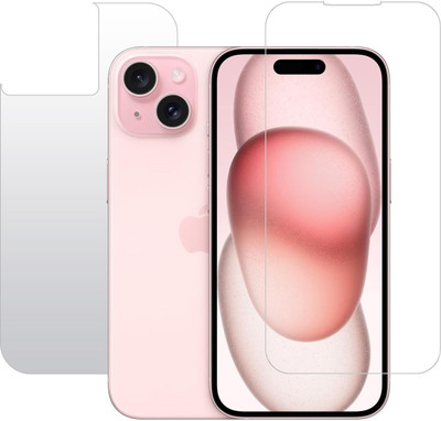 KMPERED Front and Back Tempered Glass for iPhone 15 Plus(Pack of 2)