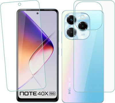 Ten To 11 Front and Back Screen Guard for Infinix Note 40X 5G(Pack of 2)