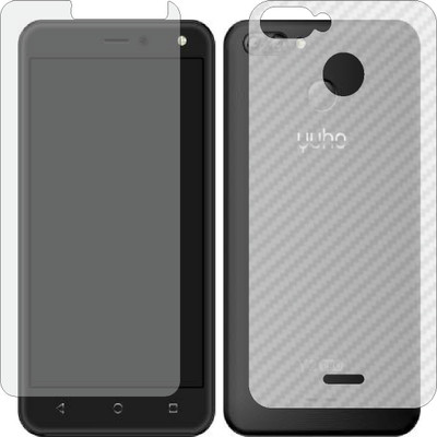 MOBART Front and Back Screen Guard for YUHO Y2 PRO (Front Matte Finish & Back 3d Carbon Fiber)(Pack of 2)