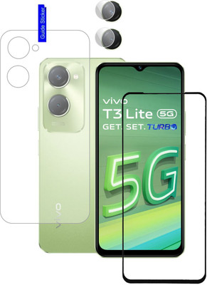 Olonga Front and Back Screen Guard for Vivo t3 Lite 5G, T3 Lite 5G, Vivo T3 LIte, T3 lite, VivoT3 lite(Pack of 2)