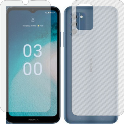 Mobling Front and Back Tempered Glass for Nokia C300(Pack of 2)