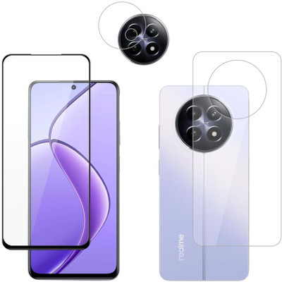 Olonga Front and Back Screen Guard for Realme 12 5G(Pack of 3)