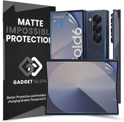 Gadget Glow Front and Back Screen Guard for Samsung ZFold 6 5G, Samsung Galaxy ZFold 6 5G, Samsung Z Fold6, 4 Layer Unbreakable Membrane with Easy Installation(Pack of 1)