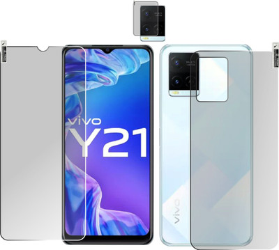 chakoor Front and Back Screen Guard for vivo Y21, Y21a, Y21e, Y21s, Y21t, Y33t, Y33S(Pack of 3)