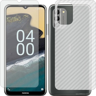 ZINGTEL Front and Back Screen Guard for NOKIA N1530DL (Front Matte Finish & Back 3d Carbon Fiber)(Pack of 2)