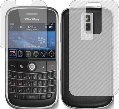 MOBART Front and Back Screen Guard for BLACKBERRY BOLD 9000 (Front Matte Finish & Back 3d Carbon Fiber)(Pack of 2)