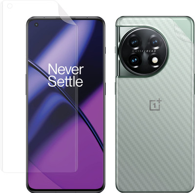 Vatsin Front and Back Screen Guard for OnePlus 11 5G, OnePlus 11 5G [Back Carbon Fiber](Pack of 2)