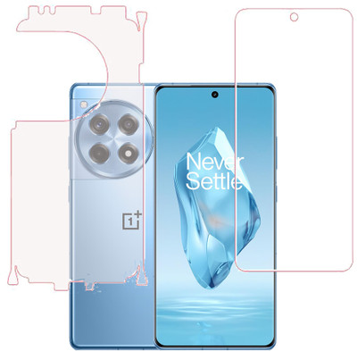 KARTRAY Front and Back Screen Guard for OnePlus 12R 5G(Pack of 2)