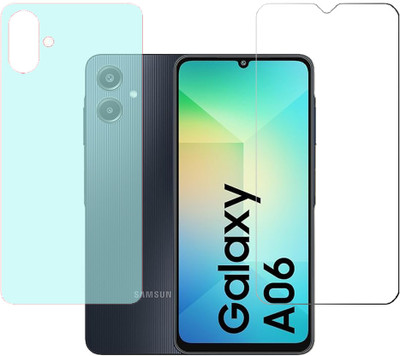 KARTRAY Front and Back Screen Guard for Samsung Galaxy A06(Pack of 2)