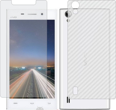 Mobling Front and Back Screen Guard for VIVO Y15S 2015 (Front 9H Hardness Matte & Carbon Fiber Skin for Back)(Pack of 2)