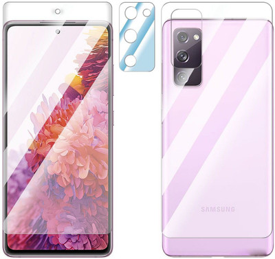 FCS Front and Back Screen Guard for Samsung Galaxy S20 FE 2022 Front+Back+Camera (Glossy)(Pack of 3)