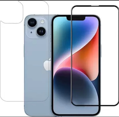 LIGHTWINGS Front and Back Screen Guard for Front and Back Apple iPhone 14 (P- 2)(Pack of 2)