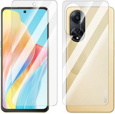Enlinea Front and Back Screen Guard for Oppo A98 Front+Back (Glossy)(Pack of 2)