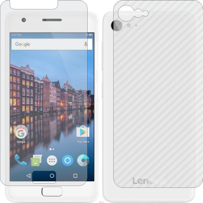 Mobling Front and Back Screen Guard for LENOVO Z2 PLUS (Front 9H Hardness Matte & Carbon Fiber Skin for Back)(Pack of 2)