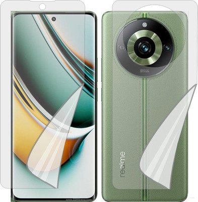 MOBART Front and Back Tempered Glass for REALME RMX3771 (Edge To Edge TPU Full Coverage)(Pack of 1)
