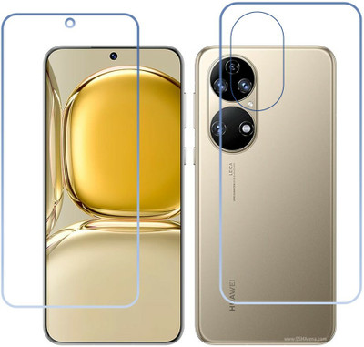 DVTECH Front and Back Screen Guard for 9H Crystal Clear Front And Carbon Fiber BackHuawei P50(Pack of 1)