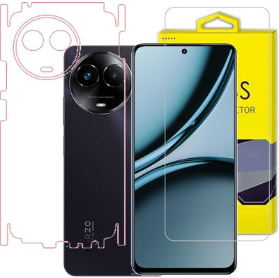 AARERED Front and Back Screen Guard for Realme Narzo 60x (5G) (Matte)(Pack of 1)