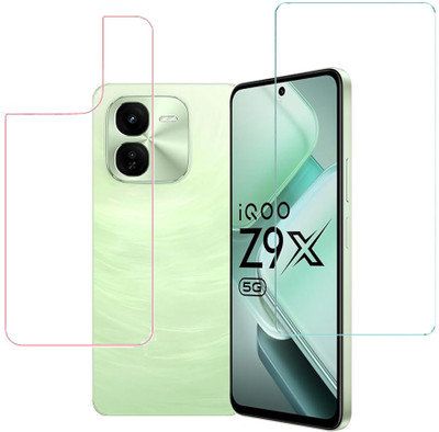 KARTRAY Front and Back Screen Guard for iQOO Z9x 5G(Pack of 2)