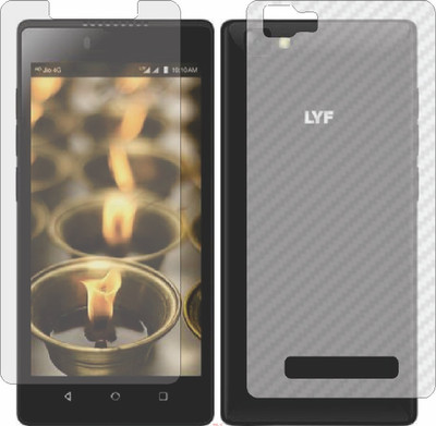 Mobling Front and Back Screen Guard for F8 (Front 9H Hardness Matte & Carbon Fiber Skin for Back)(Pack of 2)