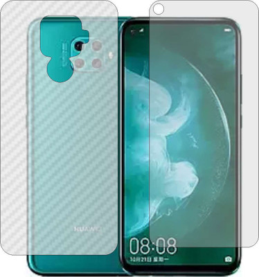 ZINGTEL Front and Back Screen Guard for HONOR NOVA 8I (Front Matte Finish & Back 3d Carbon Fiber)(Pack of 2)